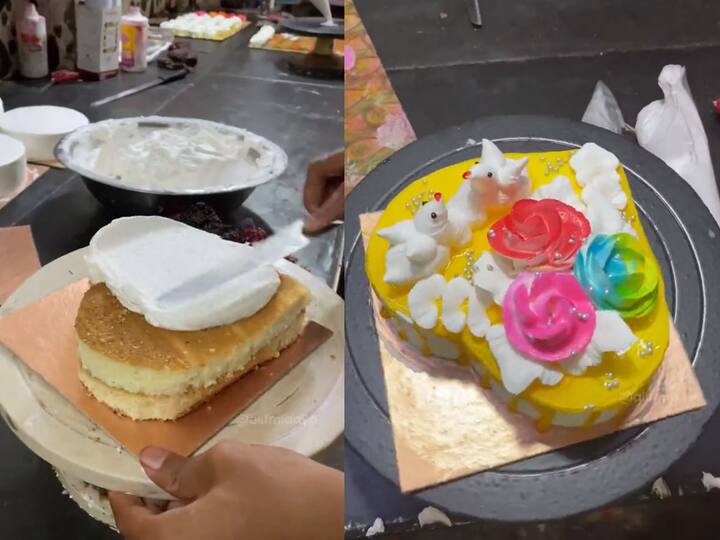 Viral Video Behind-The-Scenes Video Showing Making Of Cakes Angers Internet Viral Video: ‘వామ్మో కేకు ఇలా తయారు చేస్తారా?’- నెటిజన్లు షాక్!