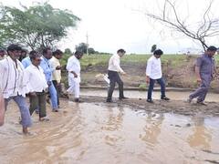 गिरीश महाजनांकडून नांदेडच्या पूरग्रस्त भागाची पाहणी, नुकसानीचे तात्काळ पंचनामे करण्याचे आदेश