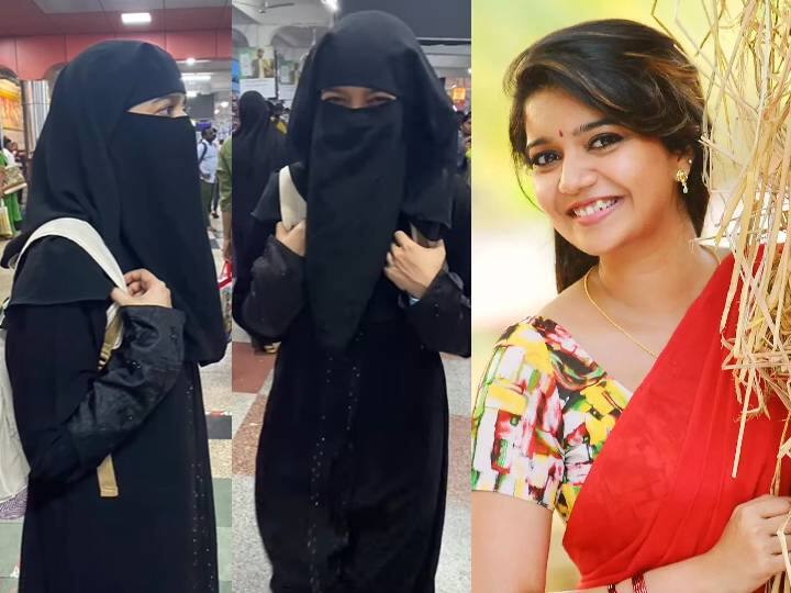 Actress Swathi Went To Railway Station By Wearing Burka Hijab Watch Video Swathi Reddy: கோவிலுக்கு பயணம்.. புர்கா அணிந்து சென்ற சுவாதி.. இணையத்தில் ரசிகர்கள் கருத்து மோதல்..