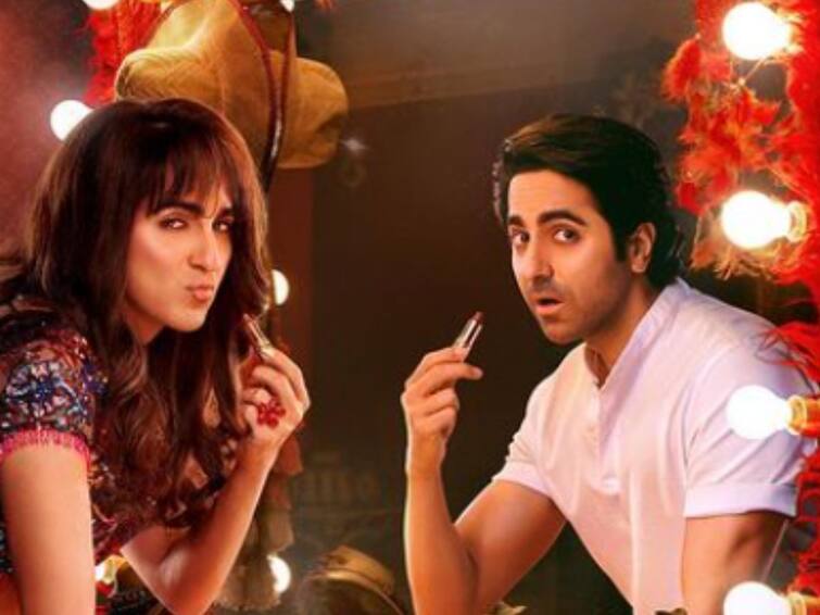 dream girl 2 poster release ayushmann khurrana film Dream Girl 2 Poster:  ड्रीम गर्ल-2 मधील आयुष्मानचा फर्स्ट लूक रिलीज; पूजाच्या सौंदर्यनं वेधलं लक्ष