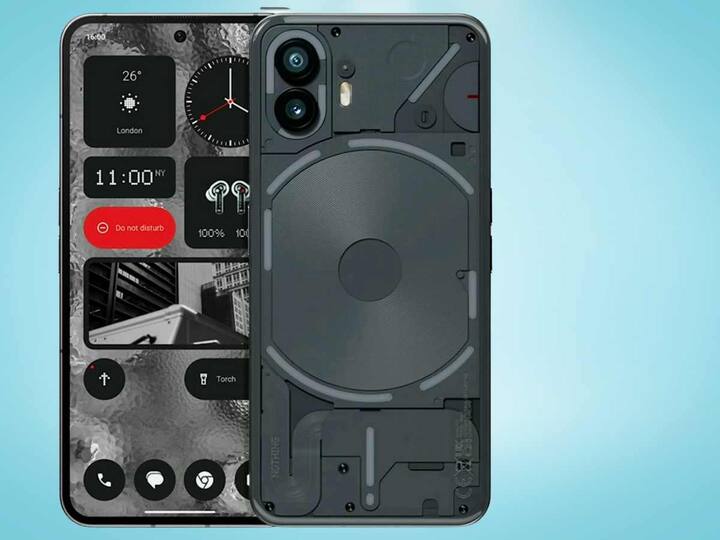 The Nothing Phone (2) (Rs 44,999)- The Phone (2) has a 120Hz dynamic refresh rate, and a flagship processor – Qualcomm Snapdragon 8+ Gen 1. It also has a dual camera setup on the back of the Nothing Phone (2). The front camera has a 32-megapixel count. The new phone also comes with a 4,700mAh battery and faster 45W wired charging. The Phone (2) also comes with a bunch of new camera features like Advance HDR, Super Res Zoom, and Motion Capture 2.0 amongst others. (Source: Nothing)