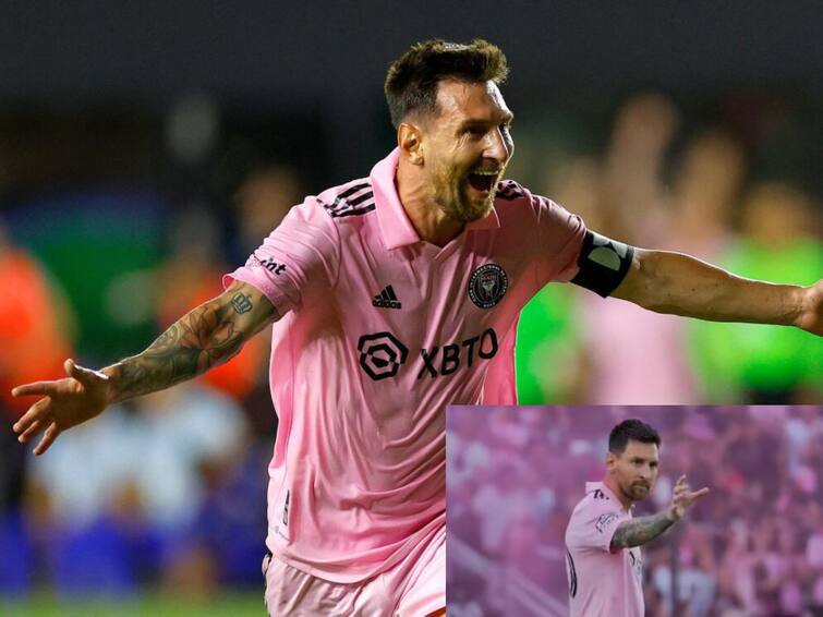 Lionel Messi's king-sized gesture towards David Beckham breaks internet after sensational Inter Miami brace Watch Video: இன்டர் மியாமி அணி வெற்றி;  கொண்டாட்டத்தில் டேவிட் பெக்காமுக்கு மெஸ்ஸியின் க்யூட் ரெஸ்பான்ஸ்; வைரல் வீடியோ..