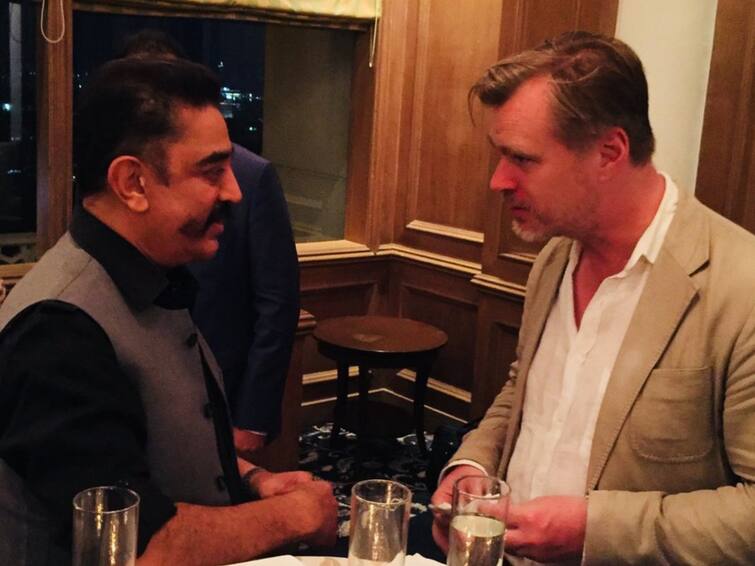 Christopher Nolan Saw Papanasam Movie Kamal Haasan Christopher Nolan Meeting Kamal Hassan: கிறிஸ்டோஃபர் நோலனை கமல்ஹாசன் சந்தித்த அந்த ஒரு தருணம்! - பேசியது என்ன தெரியுமா?