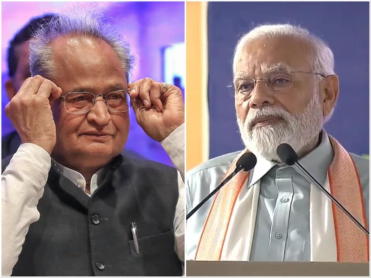 Rajasthan election 2023 Gehlot Blames PMO For Scrapping His Speech, PM Modi Says CM Couldnt Attend Event Due To Injury Rajasthan: Gehlot Blames PMO For Scrapping His Speech, PM Modi Says CM Couldn't Attend Event Due To Injury