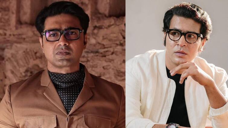 Dev- Anirban-Srijit: Byomkesh Trailer Released, Dev Invited Srijit Anirban and Sohini at stage, know about his unique thoughts Dev- Anirban-Srijit: ব্যোমকেশের ট্রেলার মুক্তিতে আরেক ব্যোমকেশ! অনির্বাণ-সৃজিতকে আলিঙ্গন করে দেব বললেন, 'দ্বন্দ্ব নয়, আমরা পরিবার'