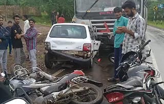 Accident: અકસ્માતનો સિલસિલો યથાવત, બાઇક, કાર અને એસટીબસ ધડાકાભેર અથડાયા, સાત લોકો ઘાયલ