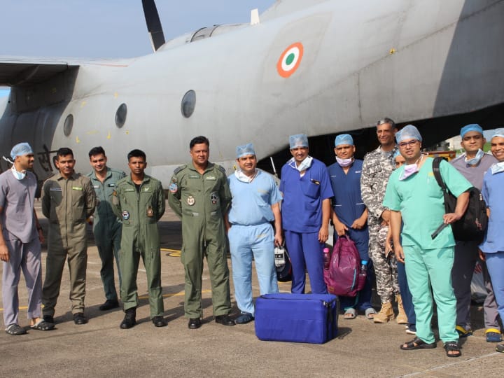 human heart flown from nagpur to pune in iaf an 32 aircraft for transplant into male air warrior Know Details हवाई दलाच्या जवानासाठी एयर फोर्सच्या विमानानं नागपूरहून मानवी हृदय एयरलिफ्ट; पुण्यात हृदय प्रत्यारोपण यशस्वी