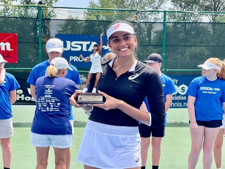 india new tennis star Karman Kaur Thandi wins W60 Evansville title, seals US Open qualifiers spot Karman Kaur: இந்தியாவின் புதிய நட்சத்திரம்.. அமெரிக்க ஓபன் தகுதிச்சுற்றுக்கு தகுதி..! யார் இந்த கர்மன்கவுர்..?