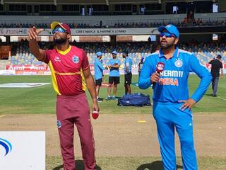 West Indies vs India, 1st ODI India have won the toss and have opted to field IND vs WI: வெஸ்ட் இண்டீஸ்க்கு எதிரான முதலாவது ஒருநாள் போட்டி டாஸ் வென்ற இந்தியா பந்து வீச முடிவு