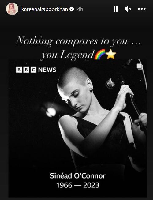 Irish Singer Sinéad O'Connor Dies At 56, Kareena Kapoor Khan Pays Tribute