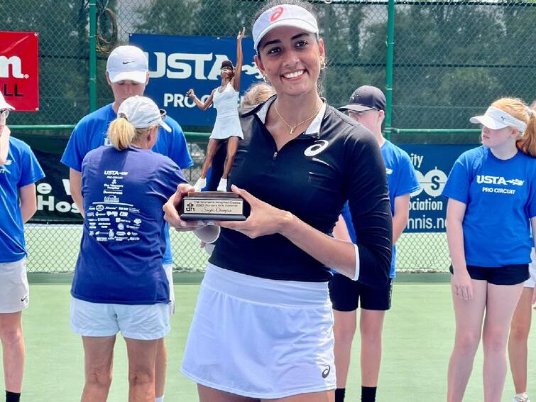 Karman Kaur Thandi won W60 Evansville title Qualify US Open qualifiers spot US Open Qualifiers: சானியா மிர்சாவிற்குப் பிறகு அமெரிக்காவின் Pro பட்டத்தை வென்ற இந்திய வீராங்கனை