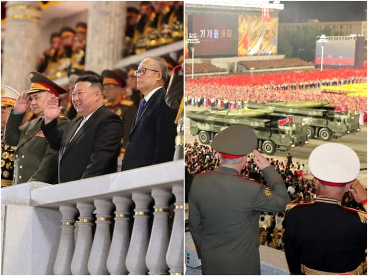 Kim Jong Un Shows Off North Korea's Latest Nukes, Drones At Parade With Russian Minister In Attendance: WATCH Kim Jong Un Shows Off North Korea's Latest Nukes, Drones At Parade With Russian Minister In Attendance: WATCH
