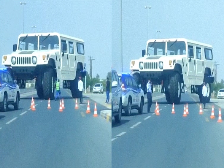 Video Of Dubai Sheikh's Giant Hummer That Is 46 Feet Long, 21 Feet Tall Goes Viral Video Of Dubai Sheikh's Giant Hummer That Is 46 Feet Long, 21 Feet Tall Goes Viral