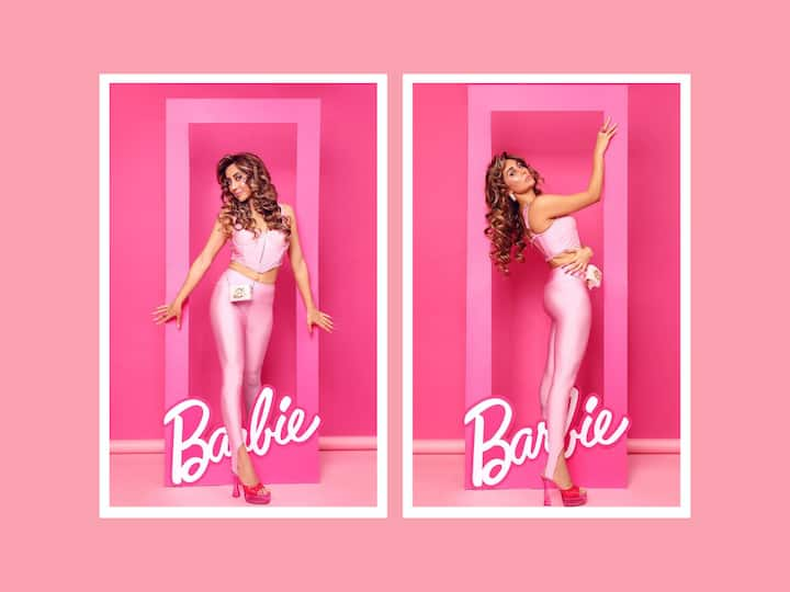 With the Barbie fever going on, our favourite celebrities are giving us a glimpse of what an Indian Barbie looks like. And, Anusha Dandekar was the latest one to share pictures in an all-pink outfit.