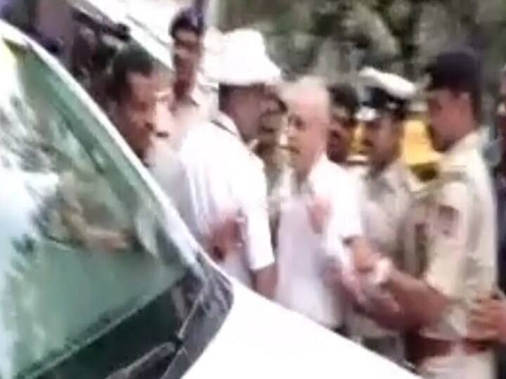 Senior Citizen Stops Karnataka CM Siddaramaiah Car Video goes viral CM Car: கர்நாடக முதலமைச்சர் காரை பார்க்கிங் செய்வதில் பிரச்சினை: பொங்கி எழுந்த முதியவர் - வைரல் வீடியோ