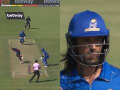 क्रिकेट में लगा फुटबॉल का तड़का, गेंदबाज़ ने पैर से किया रन आउट, वीडियो देख आप भी कहेंगे- वाह!