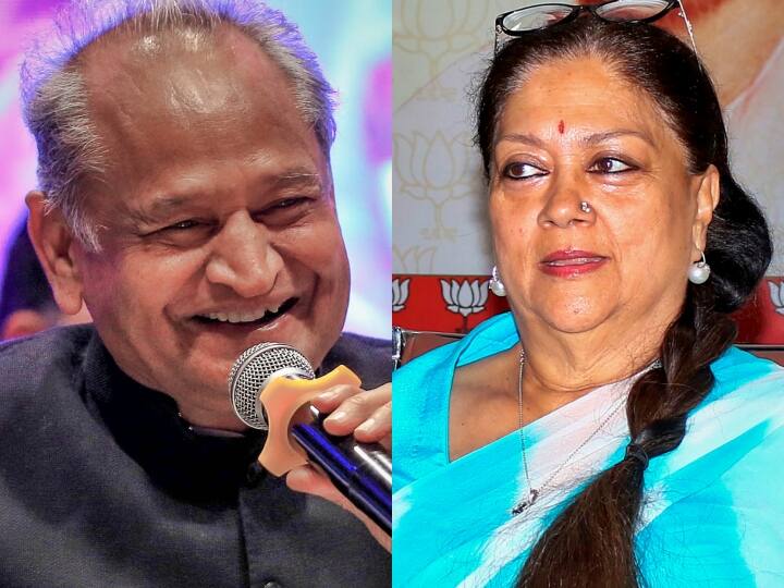 ABP News C Voter Survey: राजस्थान में सीएम चेहरे को लेकर गहलोत से फिर मात खा गईं वसुंधरा, ABP सर्वे में बड़ा खुलासा abp news c voter survey CM Ashok Gehlot take lead over ex cm vasundhara raje shows result ABP News C Voter Survey: राजस्थान में सीएम चेहरे को लेकर गहलोत से फिर मात खा गईं वसुंधरा, ABP सर्वे में बड़ा खुलासा