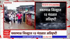 Yavatmal Rain : यवतमाळ जिल्ह्यात 23 मंडळात अतिवृष्टी , जिल्ह्यातील 254 घरांची पडझड