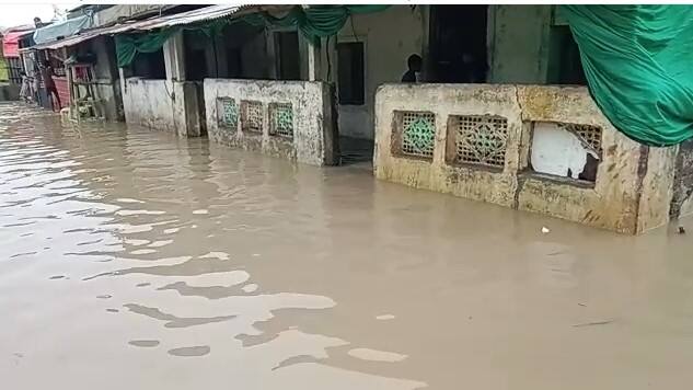 Houses flooded due to heavy rain in Karajan taluka Vadodara Rain: કરજણ તાલુકામાં જળબંબાકાર, અનેક ગામો થયા સંપર્ક વિહોણા, લોકોના ઘરોમાં ઘૂસ્યા પાણી