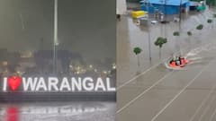 Heavy Rains in Warangal | వరంగల్ రోడ్లపై బోటింగ్...నిండా మునిగిన కాజీపేట రైల్వే స్టేషన్ | ABP