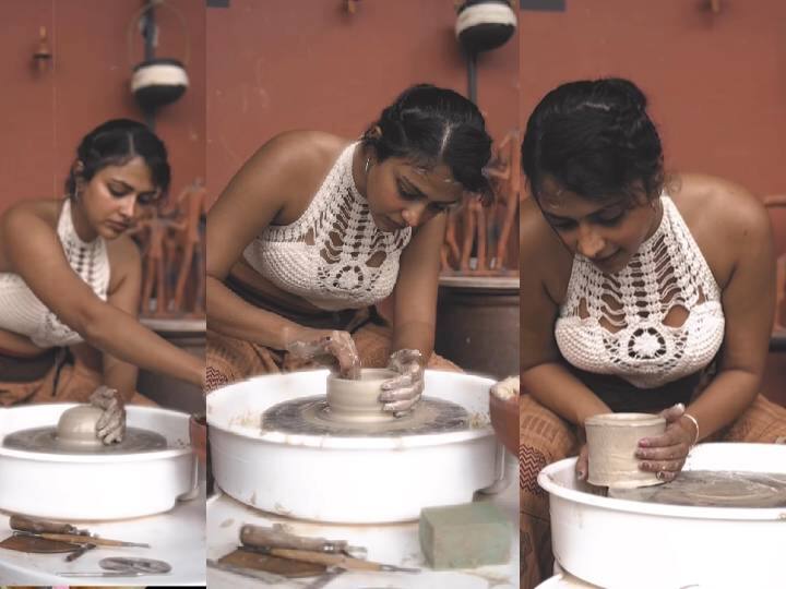 Actress Amala paul Pottery therapy Video Viral on social Media Amala Paul: அமலா பால் இனிமே நடிக்கமாட்டாங்களா? ஷாக்கான ரசிகர்கள்.. நீங்களே வீடியோவை பாருங்க..!