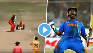 VIDEO: 21 વર્ષના બેટ્સમેને તહેલકો મચાવ્યો, 1 ઓવરમાં 7 સિક્સર ફટકારી, 48 રન બનાવ્યા