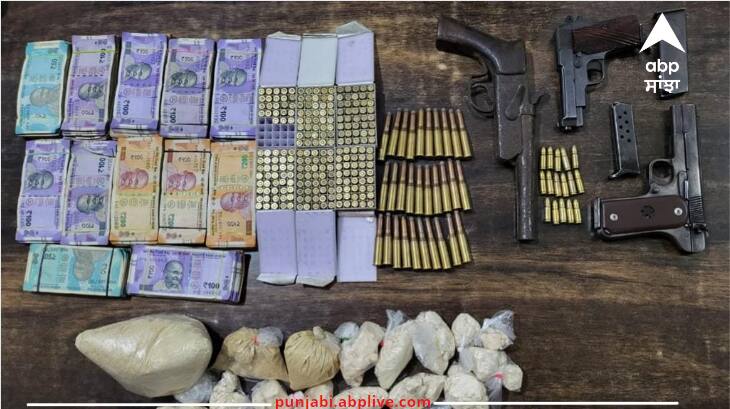 Big action of Punjab Police The accomplice of the gangster was arrested along with ammunition and cartridges Punjab Police: ਪੰਜਾਬ ਪੁਲਿਸ ਦਾ ਵੱਡਾ ਐਕਸ਼ਨ ! ਗੈਂਗਸਟਰ ਦੇ ਸਾਥੀ ਅਸਲਾ ਤੇ ਕਾਰਤੂਸਾਂ ਸਮੇਤ ਗ੍ਰਿਫ਼ਤਾਰ, ਡਰੱਗ ਮਨੀ ਤੇ ਹੈਰੋਇਨ ਵੀ ਬਰਾਮਦ
