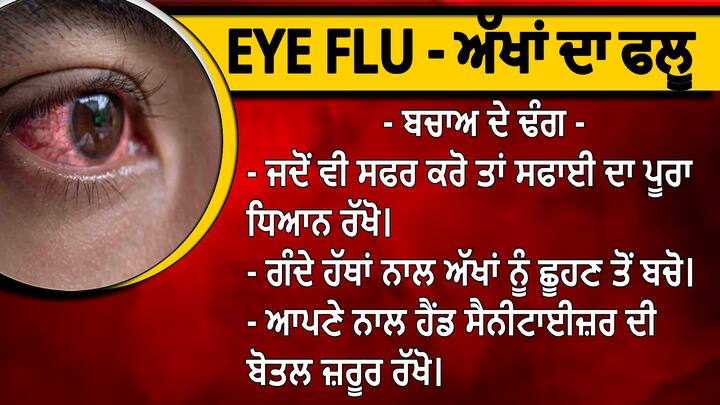 ਧਿਆਨ ਰੱਖੋ ਕਿ ਅੱਖਾਂ ਦੀ ਸੁਰੱਖਿਆ ਲਈ ਸਿਰਫ ਰੈਪ-ਅਰਾਊਂਡ ਸਨਗਲਾਸ ਦੀ ਵਰਤੋਂ ਕਰਨੀ ਚਾਹੀਦੀ ਹੈ। ਇਹ ਅੱਖਾਂ ਨੂੰ ਹਰ ਪਾਸਿਓਂ ਸੁਰੱਖਿਆ ਪ੍ਰਦਾਨ ਕਰਕੇ ਫਲੂ ਤੋਂ ਬਚਾਉਂਦਾ ਹੈ।