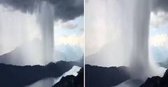 Viral Video: ਆਖ਼ਰਕਾਰ, ਬੱਦਲ ਕਿਵੇਂ ਫਟਦਾ ਹੈ? ਵਾਇਰਲ ਵੀਡੀਓ 'ਚ ਦਿਖ ਰਿਹਾ ਭਿਆਨਕ ਨਜ਼ਾਰਾ, ਅਸਮਾਨ ਤੋਂ ਝਰਨੇ ਵਾਂਗ ਡਿੱਗਿਆ ਪਾਣੀ
