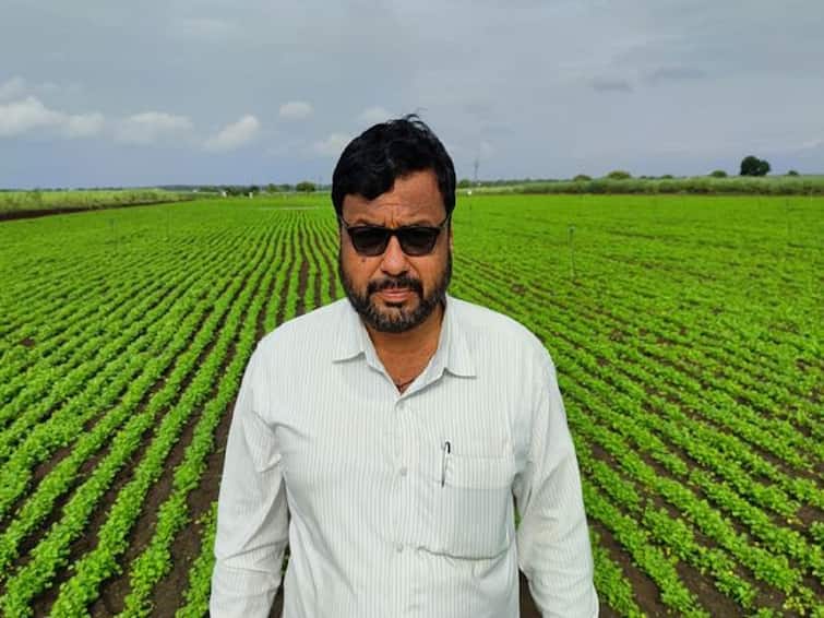 Success story agriculture news Farmer of Latur successfully cultivated coriander Success story : कोथिंबीर पिकातून भरभराट, दोन महिन्यात घेतलं 16 लाखांचं उत्पन्न; वाचा लातूरच्या शेतकऱ्याची यशोगाथा