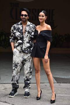 Ananya Panday, Ayushmann Khurrana Step Out To Promote Their Upcoming Film 'Dream Girl 2' - SEE PICS