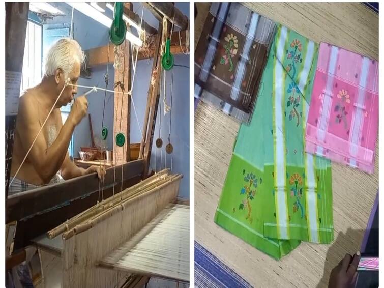 Thirunelveli Nellai news Geocode for handloom Chedi butta sarees woven in Ambai block TNN Chedi Butta Saree :அம்பை தொகுதியில் நெய்யப்படும் கைத்தறி செடிப்புட்டா சேலைகளுக்கு புவிசார் குறியீடு.. என்ன சிறப்பு?