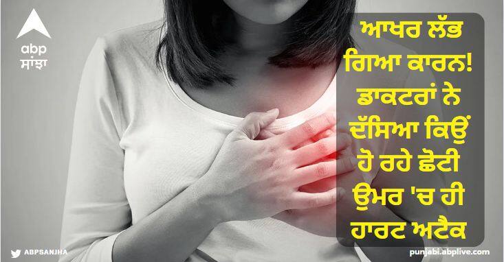 Finally found the reason! Doctors told why heart attacks are happening at a young age Heart Attacks : ਆਖਰ ਲੱਭ ਗਿਆ ਕਾਰਨ! ਡਾਕਟਰਾਂ ਨੇ ਦੱਸਿਆ ਕਿਉਂ ਹੋ ਰਹੇ ਛੋਟੀ ਉਮਰ 'ਚ ਹੀ ਹਾਰਟ ਅਟੈਕ