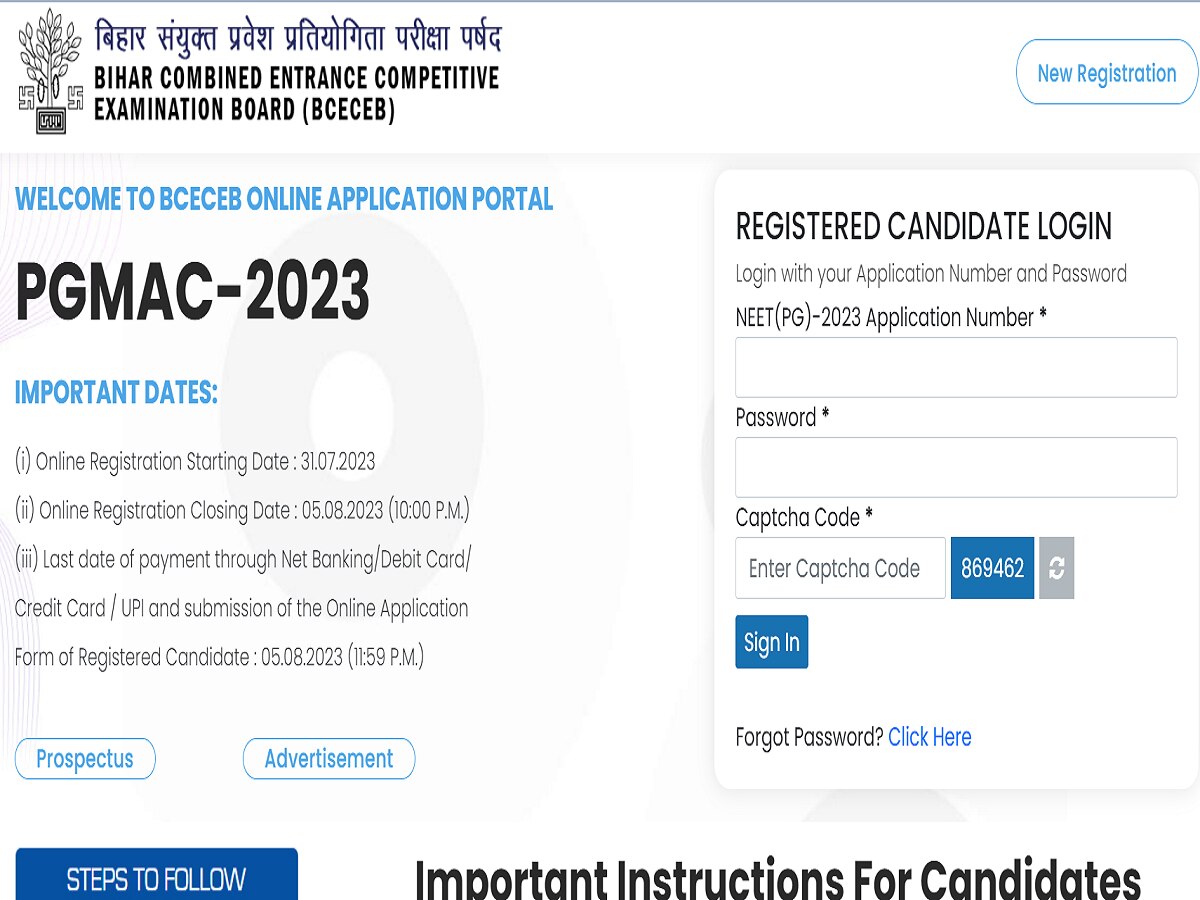 Bihar NEET PG Counselling 2023 Registration Begins On Bceceboard.bihar ...