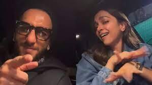 Deepika padukone Mimics Ranveer's Rocky Randhawa In Viral Worthy Video See Video News Marathi Ranveer Deepika Video : दीपिका करतेय नवऱ्याच्या 'रॉकी और रानी की प्रेम कहानी'चं  प्रमोशन; कारमध्ये 