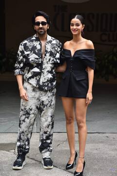 Ananya Panday, Ayushmann Khurrana Step Out To Promote Their Upcoming Film 'Dream Girl 2' - SEE PICS