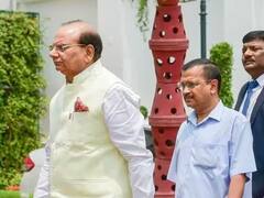 दिल्ली के CM केजरीवाल ने LG विनय सक्सेना से की मुलाकात, 45 मिनट चली मीटिंग