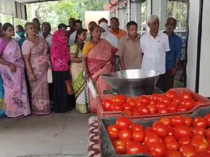 ABP Nadu Impact: ஏபிபி நாடு செய்தி எதிரொலி; சேலத்தில் நியாய விலை கடைகளில் மீண்டும் தொடங்கிய தக்காளி விற்பனை
