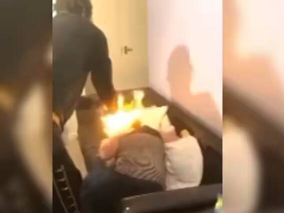 Viral Video: ਕਰਜ਼ਾ ਨਾ ਮੋੜ ਸਕੀ ਔਰਤ... ਫਿਰ ਆਦਮੀ ਨੇ ਉਸ ਦੇ ਸਿਰ ਨੂੰ ਲਾਈ ਅੱਗ, ਸਾਹਮਣੇ ਆਈ ਇਹ ਡਰਾਉਣੀ ਵੀਡੀਓ