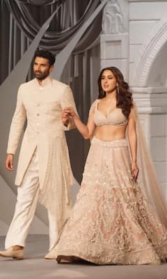 Sara Ali Khan And Aditya Roy Kapur Turn Show Stopper For Shantanu & Nikhil At India Couture Week - See Pics