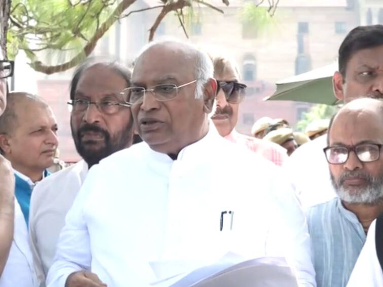 Parliament Session This Is Hitlershahi Mallikarjun Kharge Opposition Not Being Allowed To Speak In Rajya Sabha ABP Live English News 'This Is Hitlershahi': Kharge Says Oppn Not Being Allowed To Speak In Rajya Sabha