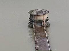 Nashik News : सप्तशृंग गडावरील भवानी पाझर तलाव 'ओव्हरफ्लो ', गडावरील भवानी पाझर तलावाचे जलपूजन