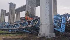 Thane : तब्बल शंभर फुटावरुन मजूरांच्या अंगावर कोसळला क्रेन आणि स्लॅब, 17 जणांचा मृ्त्यू