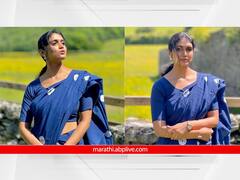 Rinku Rajguru : आताच बया का बावरलं... रिंकू राजगुरूचा निळ्या साडीतील भन्नाट लूक व्हायरल