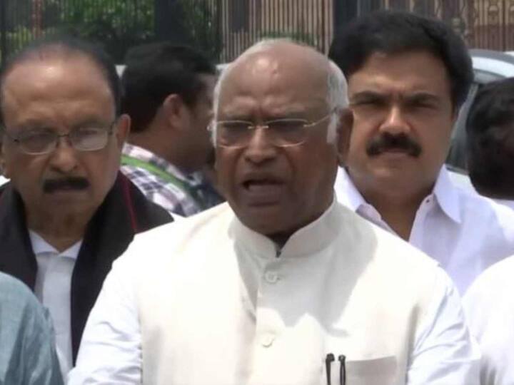 Kharge said their main demand was that Prime Minister Narendra Modi visit Manipur and take steps towards restoring peace in the violence-hit state. (Source: Twitter@INCIndia)