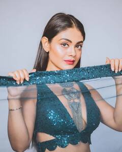 Sreejita De Goes Ethnic In A Metallic Blue Lehenga, See Pics