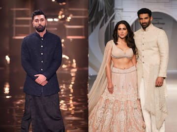 India Couture Week 2023: Ranbir Kapoor makes heads turn as he walks in  lungi pants for Kunal Rawal show