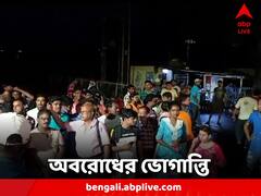 দেরিতে লোকাল ট্রেন চলার অভিযোগ, অবরোধ রামরাজাতলা স্টেশনে