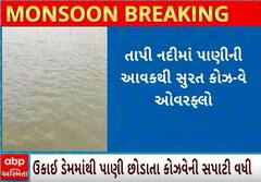 Tapi River| ઉપરવાસમાં ભારે વરસાદથી સુરતનો કોઝ વે થયો ઓવરફ્લો, જુઓ વીડિયોમાં