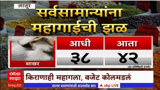 Latur Grocery Price Special Report : किराणा माल महागला, सर्वसामान्यांचं बजेट कोलमडलं